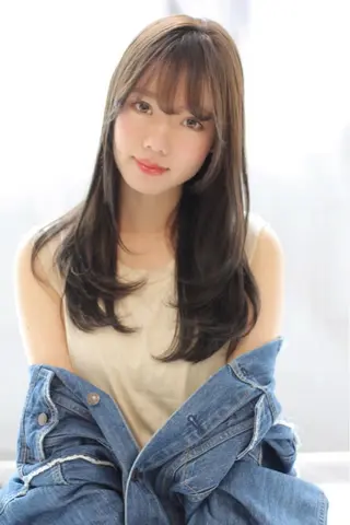 ロング カラー 透明感カラー│ レイヤーヘア中居美樹のヘアスタイル