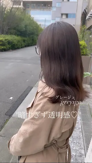 ロング メンズバレイヤージュ 斉藤春のヘアスタイル