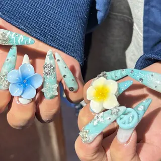 ロング 小川 柚香のネイルデザイン