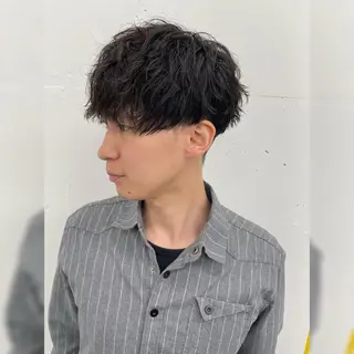 ショート カラー パーマ ヘアアレンジ メンズ キッズ ネイル マツエク・マツパ アイブロウ Ali'i men's salon所属・パーマ、カラー特化 園田翔大のヘアスタイル