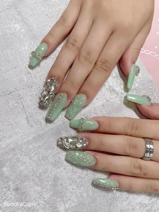 セミロング ネイル 《LB》ラブリエ Nail&eyeのマツエク・マツパデザイン