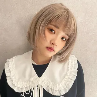 ショート カラー GO TODAY シェアサロン 原宿Verno店所属・髪質改善/ブリーチ/ ボブ特化/よしきのヘアスタイル