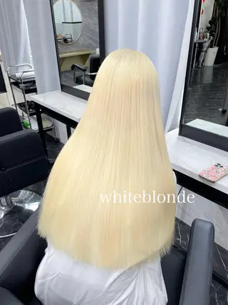 ロング カラー エクステ🩵ブリーチ 韓国ヘア🩵KAEのヘアスタイル