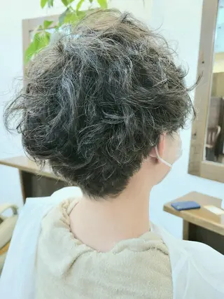 ショート パーマ メンズ 【大宮】デザイナー Anne 諳 アンのヘアスタイル