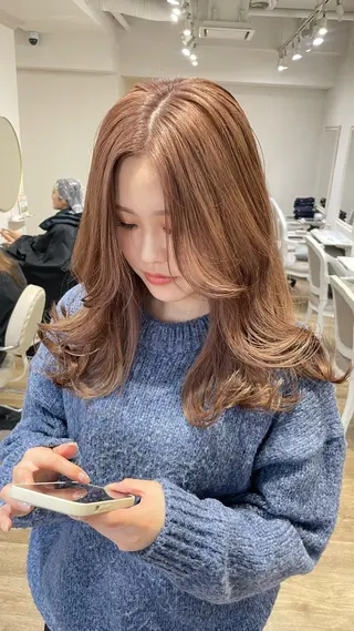 ロング カラー ヘアアレンジ 酸性縮毛矯正 梅田茶屋町 Juriのヘアスタイル