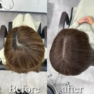 ロング カラー 髪質改善専門店 Adele 青山所属・白髪ぼかし/レイヤー 青山/ヒロキのヘアスタイル