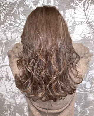 ロング カラー パーマ ヘアアレンジ APSEE メンズカラー特化のヘアスタイル