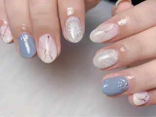 ネイル MiKi Nai池袋 長さだし得意のネイルデザイン