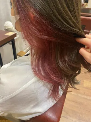 ミディアム mina .のヘアスタイル