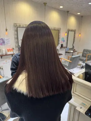 セミロング NikeLorange所属・A miのヘアスタイル