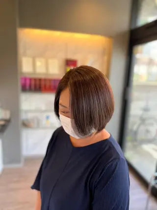 ショート 太白区白髪ぼかし/ ボブカット/千葉達人のヘアスタイル