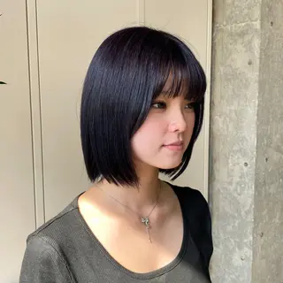 ショート カラー 大下 心渚 /ブリーチ/艶カラーのヘアスタイル