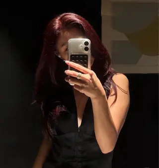 セミロング カラー M所属・ハイトーン/透け感 カラー🎀真香のヘアスタイル