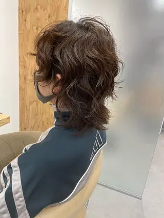 ミディアム カラー パーマ率No.1 ／𝑻𝑨𝑲𝑼のヘアスタイル