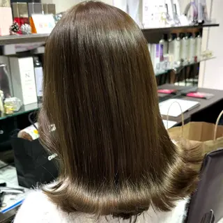 ロング カラー ヘアアレンジ ブリーチなしカラー /ベージュ/安形翔のヘアスタイル