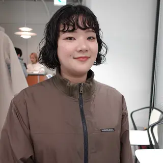 ショート パーマ ヘアアレンジ 🌐サトウ リョウ🌐のヘアスタイル