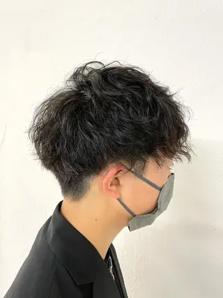 ショート パーマ メンズ 【東北メンズヘア1 位受賞🥇】本間祐太のヘアスタイル