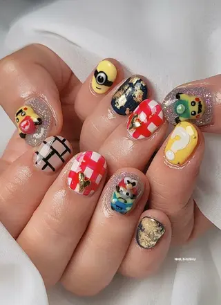 ネイル 3dパーツ/流行り 👧shushu❤️のネイルデザイン