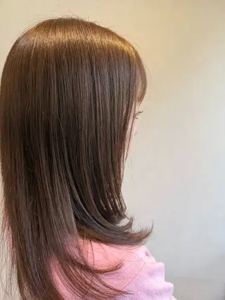 ミディアム 柳井 準平のヘアスタイル