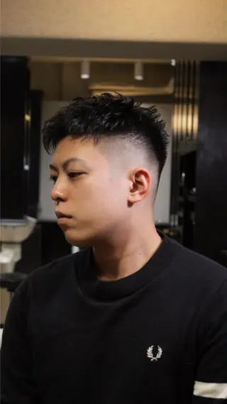 ショート メンズ メンズ眉毛ワックス 青山英憲のヘアスタイル