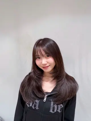 ロング 横浜/韓国/レイヤー カット/ユイナ🎀のヘアスタイル