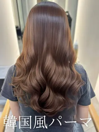 セミロング パーマ 韓国風パーマ/ 韓国ヘア/大森千寛のヘアスタイル