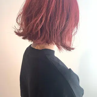 ショート カラー ボブ/暖色/デザイン KOYUKI⛄️のヘアスタイル