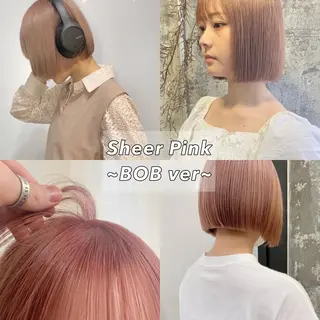 ショート カラー Piaコータロー ハイトーン&‪ボブのヘアスタイル