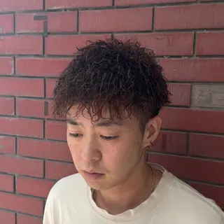 ショート パーマ メンズ 柏メンズカットパーマ NO.1タイチのヘアスタイル