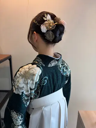 セミロング ボブパーマ／アレンジ Onのヘアスタイル