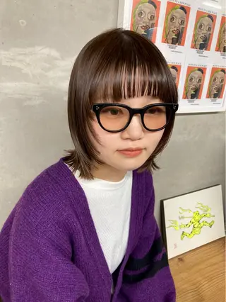 ミディアム カラー BRUNTJET所属・MAEDA MADOKAのヘアスタイル