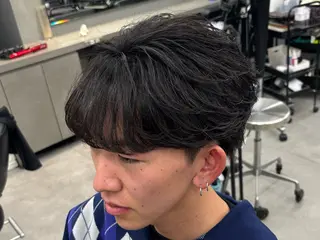 パーマ メンズ 【ØVARL】🦁 メンズパーマ/レオのヘアスタイル