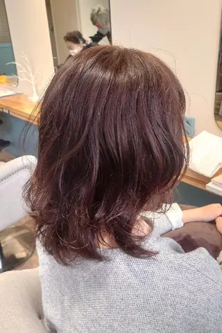 ミディアム パーマ カラー CESLIONS祐天寺所属・田中将平【 サロンマネージャー】のヘアスタイル