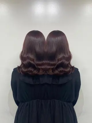 ロング カラー パーマ 🦋レイヤー✖︎ 髪質改善🦋リョウヤのヘアスタイル