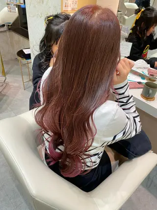 ロング カラー 店長/mao/ 前髪/顔周りカットのヘアスタイル