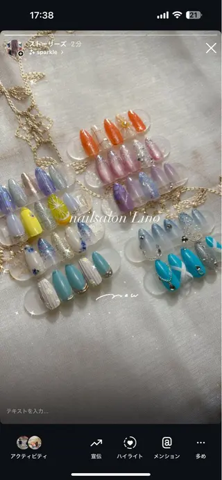 ネイル Lino𓂃⟡.· Chizuruのネイルデザイン