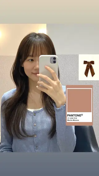 ロング ❤︎︎韓国ヘア❤︎︎ 𝑺𝒉𝒊𝒉𝒐のヘアスタイル