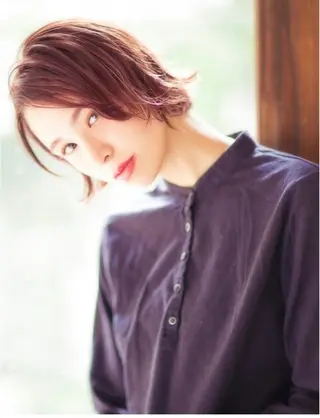 ショート カラー リシャール聖蹟桜ヶ丘所属・SHUMA1月 限定メニュー有りのヘアスタイル