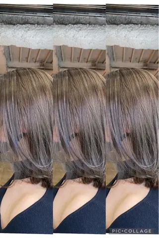 ミディアム カラー Steelo  渋谷所属・✴︎赤み除去カラー daichi✴︎のヘアスタイル