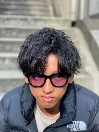 ショート メンズ 🟦ニュアンス/メン ズパーマ横浜🟦のヘアスタイル