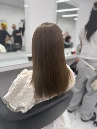 ロング カラー ヘアアレンジ 透け上品ハイトーン 職人ゆうと🤍のヘアスタイル