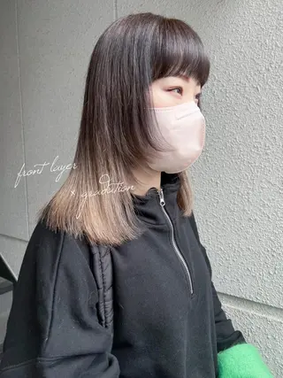 ミディアム カラー カラーパティシエ facce🌼ikoのヘアスタイル