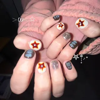 ネイル elen南越谷 Rina𖥔⋱のネイルデザイン