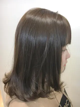ミディアム カラー 永井 大希のヘアスタイル