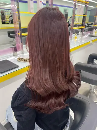 ロング カラー パーマ ヘアアレンジ メンズ キッズ ネイル マツエク・マツパ アイブロウ linette所属・🐩推し活🐩 FUTABA🍒のヘアスタイル