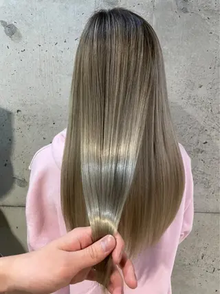 セミロング 髪質改善ストレートo rメンズスタイル今岡のヘアスタイル