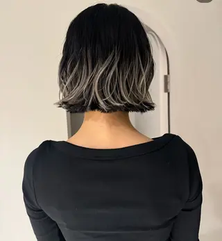 カラー ショート・ボブパーマ 指名No.1かけるのヘアスタイル