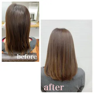 セミロング GRANLUSSO 〜グランルッソ駅前店所属・木口 嘉美のヘアスタイル