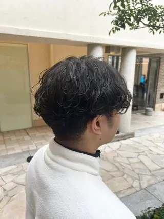 ショート パーマ メンズ iruk（イルク）所属・木村翔/大名ショート ボブ/ショートボブのヘアスタイル