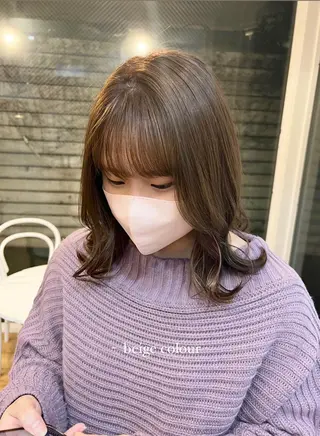 ミディアム natsu/梅田 /透明感/艶髪のヘアスタイル